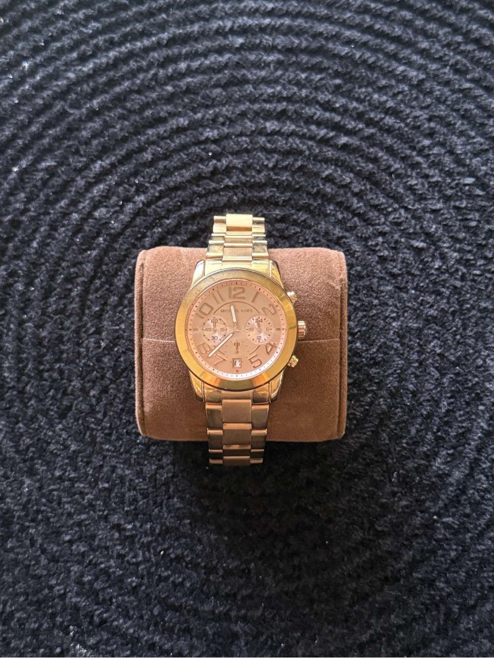 Michael Kors Rose Gold Stainless Steel Chronograph Watch